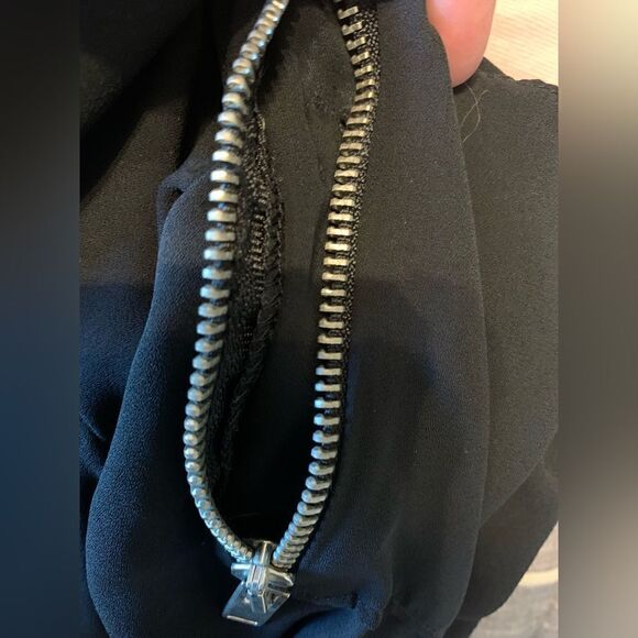 Zara Basic Black Zip-up jacket size XS - Picture 5 of 6